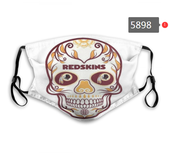 2020 NFL Washington Red Skins Dust mask with filter->nfl dust mask->Sports Accessory